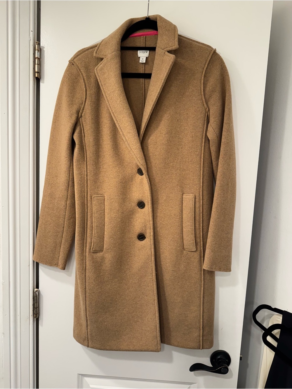 J.Crew Camel Wool Blend City Coat Size 0
